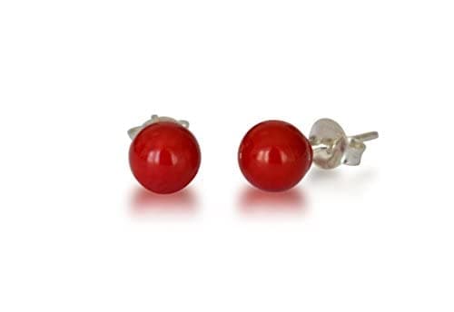 925 Sterling Silver Ball Stud Earrings, 5.0 mm