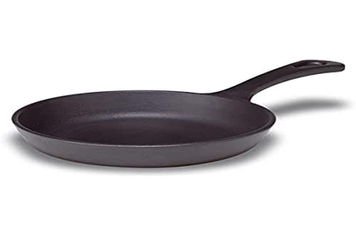 PENTOLE Agnelli COGHSMG16000 Mini Round Cast-Iron Grill, 16 cm, Black