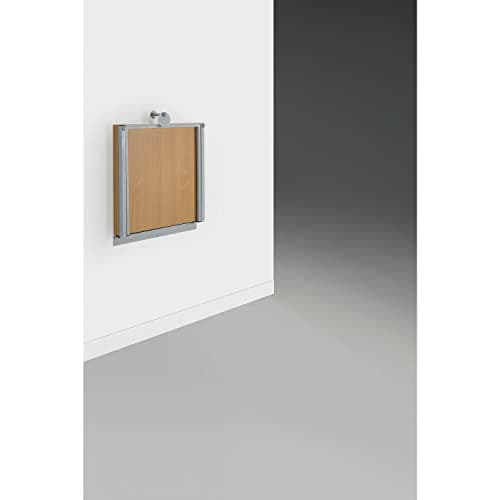 ALG.532 Muna Fold-out Wall Table Bracket, Lacquered Aluminum, Silver