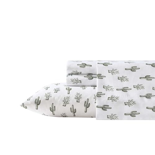 Wrangler King Bed Sheets — Ultra-Soft Lightweight Set (Cacti Green)