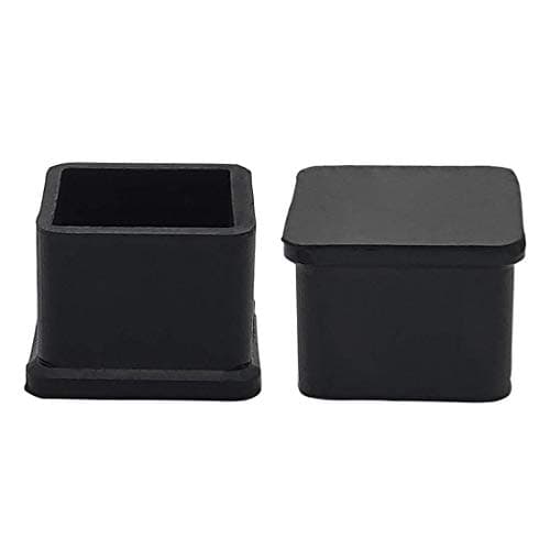 Square Rubber Chair Leg Protectors 30×30 mm, 4-Pack