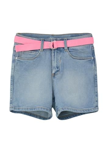 s.Oliver Unisex barnjeans, shorts med bälte, Blå 53z7, 158 Slim