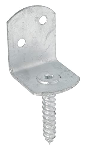 L-shaped fence post holder 213459, hot-dip galvanized, 83 mm