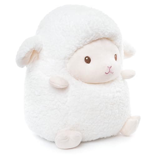 35.5 cm White Lamb Plush Toy & Soft Lamb Pillow