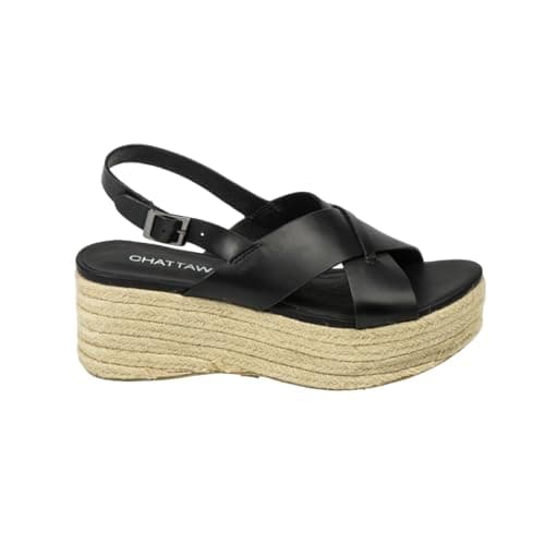CHATTAWAK Women’s Heeled Sandal 7PAILLENOIR39 Black EU 39