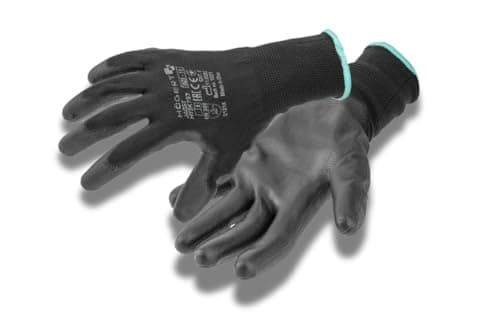 Högert Technik JAGST Polyurethane-Coated Gloves, Black Size 10