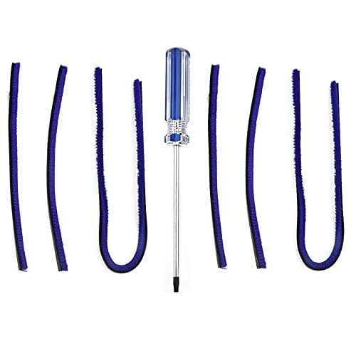 6-Pack Plush Strips for Dyson V7/V8/V10/V11 (1×23cm, 2×11.5cm) with Free Screwdriver