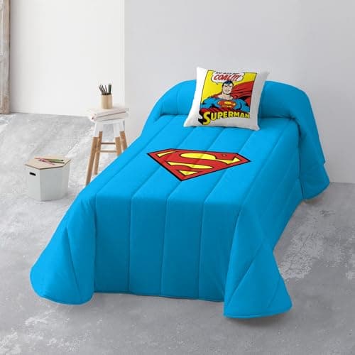 Superman Reversible Bouti Bedspread for 135 cm Bed (235×270 cm)