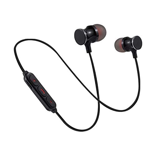 Bluetooth Metal Headphones for iPhone 11 Pro — Wireless Remote Handsfree, Black