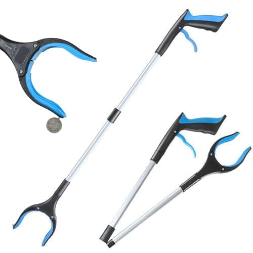 83 cm Red Magnetic Four-Jaw Flexible Drain Grabber