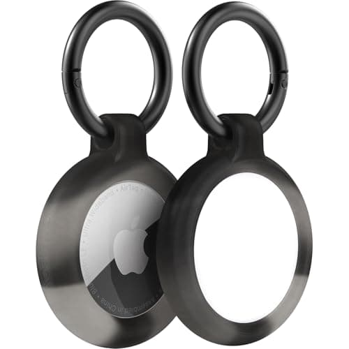 OtterBox AirTag Holder — Ultrathin Rugged Case with Two Carabiners (Solar Wind)