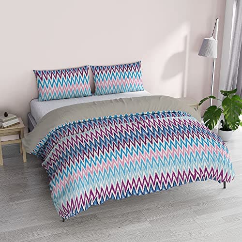 Italian Fantasy Printed Microfiber Double Duvet Cover