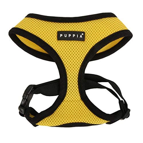 Puppia dog harness for small to medium dogs — super-soft, puppy & anti-pull, yellow XL