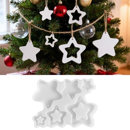 Hanging Star Silicone Mold for Christmas Candles & Epoxy Resin