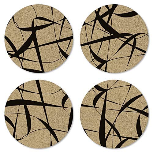 Calligraphy on Golden Brown Background